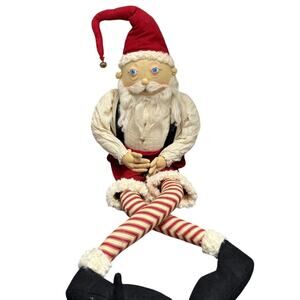 Joe Spencer Gathered Traditions Meriweather Santa Lg. 49" weighted shelf sitter